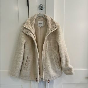 White/cream Madewell coat